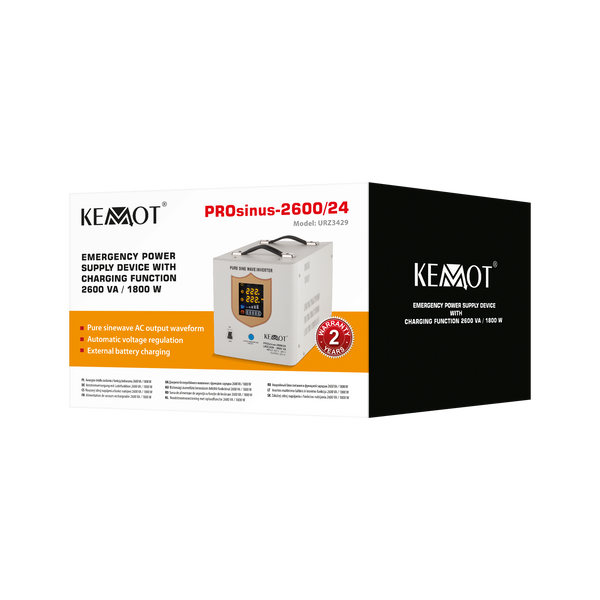 Источник бесперебойного питания Kemot PROsinus 2600 24/230V (2600VA/1800W) URZ3429 Hnrt_4803 фото