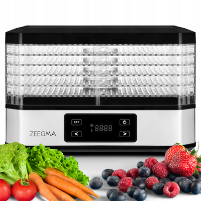 Сушка дегідратор 500 Вт 6 сит для фрукктів, овочів та грибів Zeegma Dry Chef Silver Hnrt_4831 фото