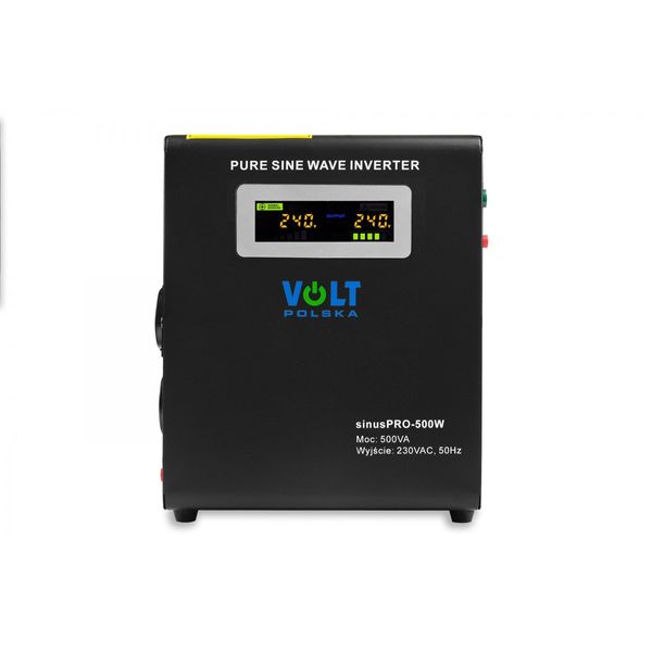 ДБЖ Перетворювач напруги із світлодіодною підсвіткою Volt Polska SINUS PRO 500W 12/230 В (300/500 Вт) Hnrt_4523 фото