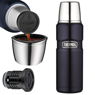 Термос 470 мл з нержавіючої сталі з чашкою Thermos Stainless King Flask 170010 фото