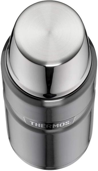 Термос 470 мл з нержавіючої сталі з чашкою Thermos Stainless King Flask сірий 170014 фото