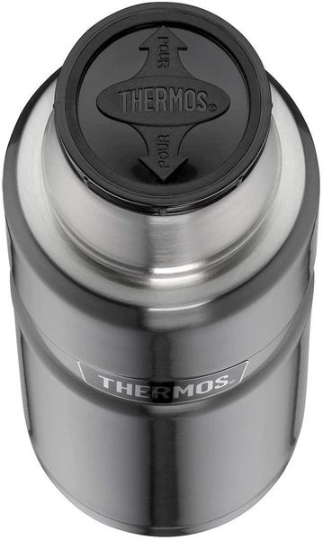 Термос 470 мл з нержавіючої сталі з чашкою Thermos Stainless King Flask сірий 170014 фото