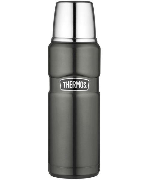 Термос 470 мл из нержавеющей стали с чашкой Thermos Stainless King Flask серый 170014 фото