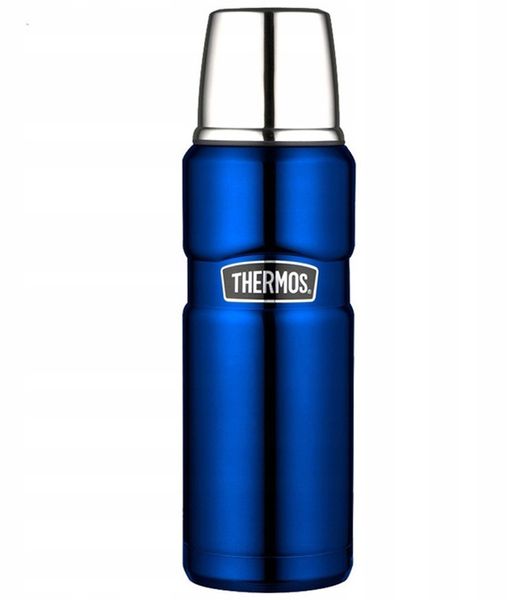 Термос 470 мл из нержавеющей стали с чашкой Thermos Stainless King Flask синий 170016 фото