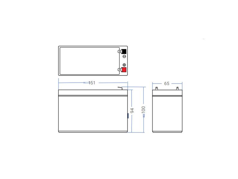 Акумуляторна батарея AGM Green Cell VRLA 12V 9Ah для ДБЖ (AGM06) Hnrt_4197 фото