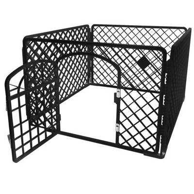 Манеж клітка для тварин 90×90×60 см Iso Trade чорна  15743 фото