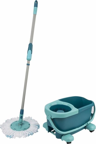 Швабра с ведром 6 л и автоматическим отжимом Clean Twist Mobile Disc Mop Ergo Set 52102 фото