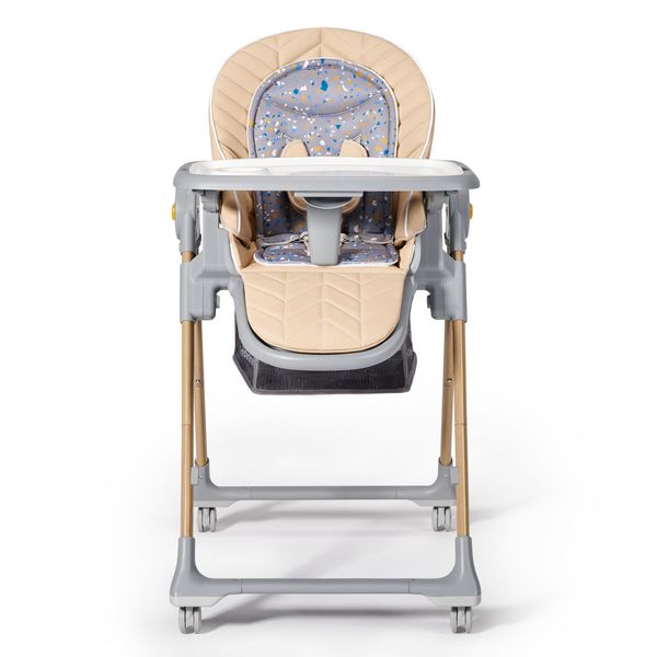 Стільчик для годування з колесиками з функцією шезлонгу 2в1 Kinderkraft Lastree Wood Beige Hnrt_3611 фото