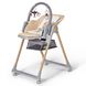 Стульчик для кормления с колесиками с функцией шезлонга 2в1 Kinderkraft Lastree Wood Beige Hnrt_3611 фото 4