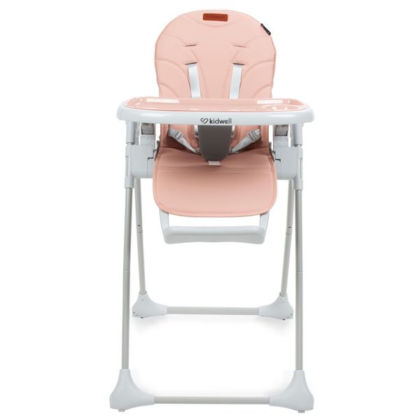 Стульчик для кормления с металлическими ножками и колесиками Kidwell Beno Pink Hnrt_4096 фото