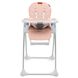 Стульчик для кормления с металлическими ножками и колесиками Kidwell Beno Pink Hnrt_4096 фото 5