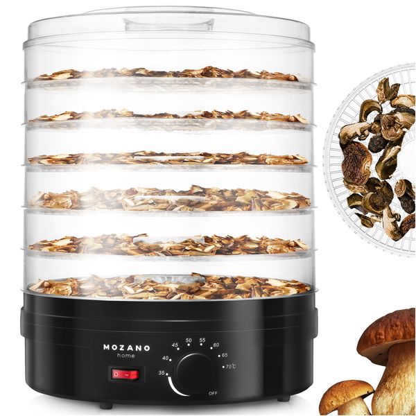 Сушилка дегидратор для овощей и фруктов 500 Вт Mozano Food Dehydrator Czarna Hnrt_4774 фото